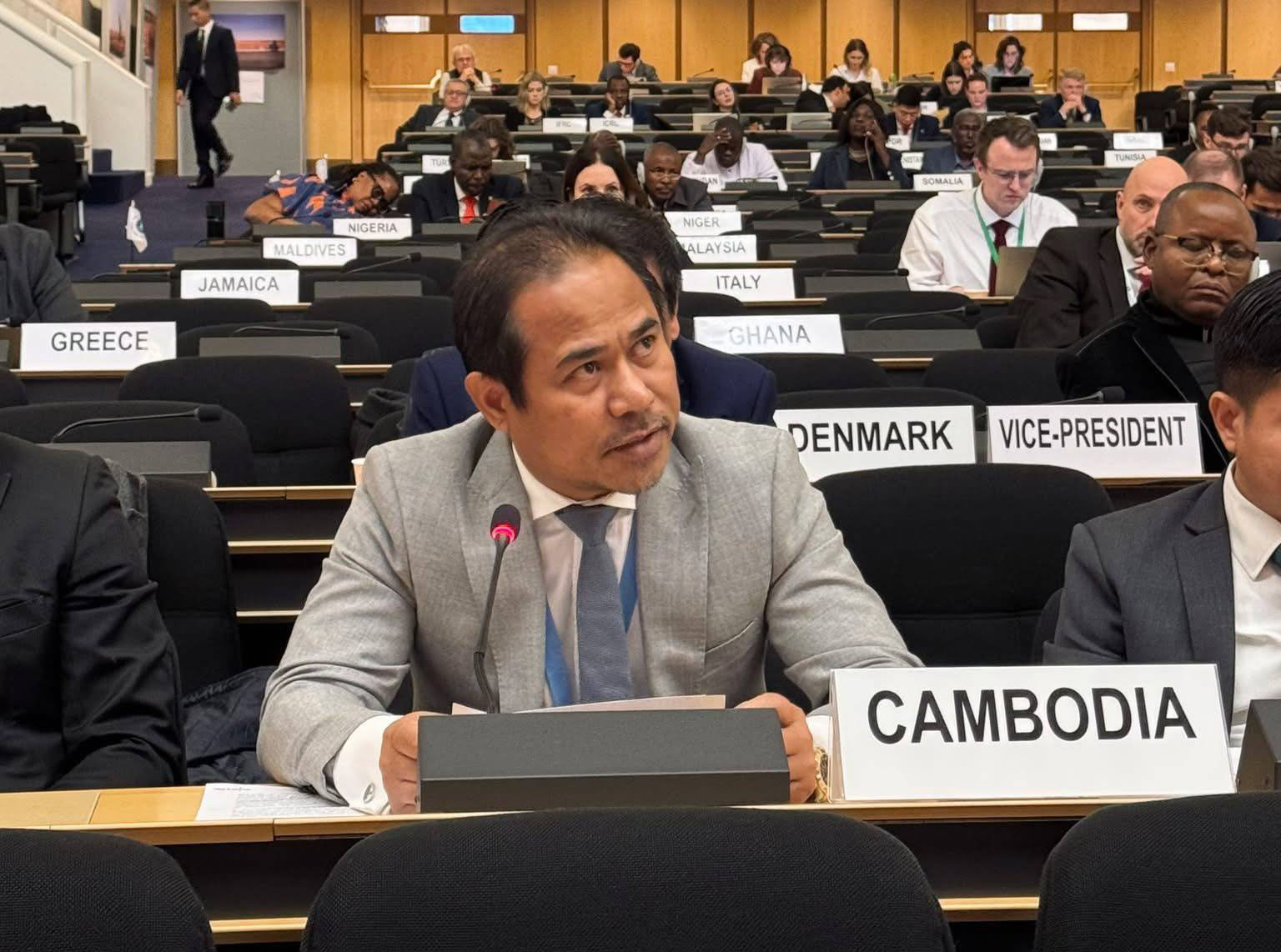 His Excellency Ambassador Dara In, delivered a statement under agenda item 9D: preventing and suppressing prohibited activities and facilitating compliance, during the Meeting of States Parties to the Mine Ban Convention.