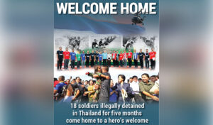 18 soldiers illegally detained in Thailand for five months come home to a hero’s welcome