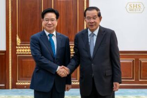 សម្តេចតេជោ ហ៊ុន សែន អនុញ្ញាតឱ្យ ឯកឧត្តម Kim Changyong ឯកអគ្គរដ្ឋទូតវិសាមញ្ញ និងពេញសមត្ថភាព នៃសាធារណរដ្ឋកូរ៉េ ប្រចាំនៅកម្ពុជា ចូលជួបសម្ដែងការគួរសម