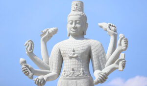 Eight-armed Lokeshvara statue sparks public debate