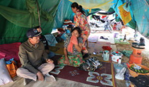 While number of displaced plunges, shelters grapple with basic services