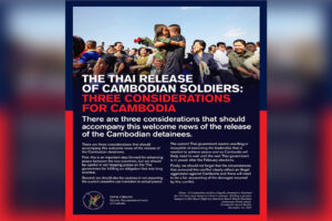 The Thai release of Cambodian soldiers: Three considerations