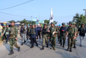 ក្រុមអ្នកសង្កេតការណ៍អាស៊ាន (AOT) បន្តចុះសង្កេតការណ៍ ផ្ទៀងផ្ទាត់ និងរាយការណ៍អំពីស្ថានភាពព្រំដែននៅភូមិសាស្រ្តស្រុកសំពៅលូននិងស្រុកភ្នំព្រឹក ក្នុងខេត្តបាត់ដំបង