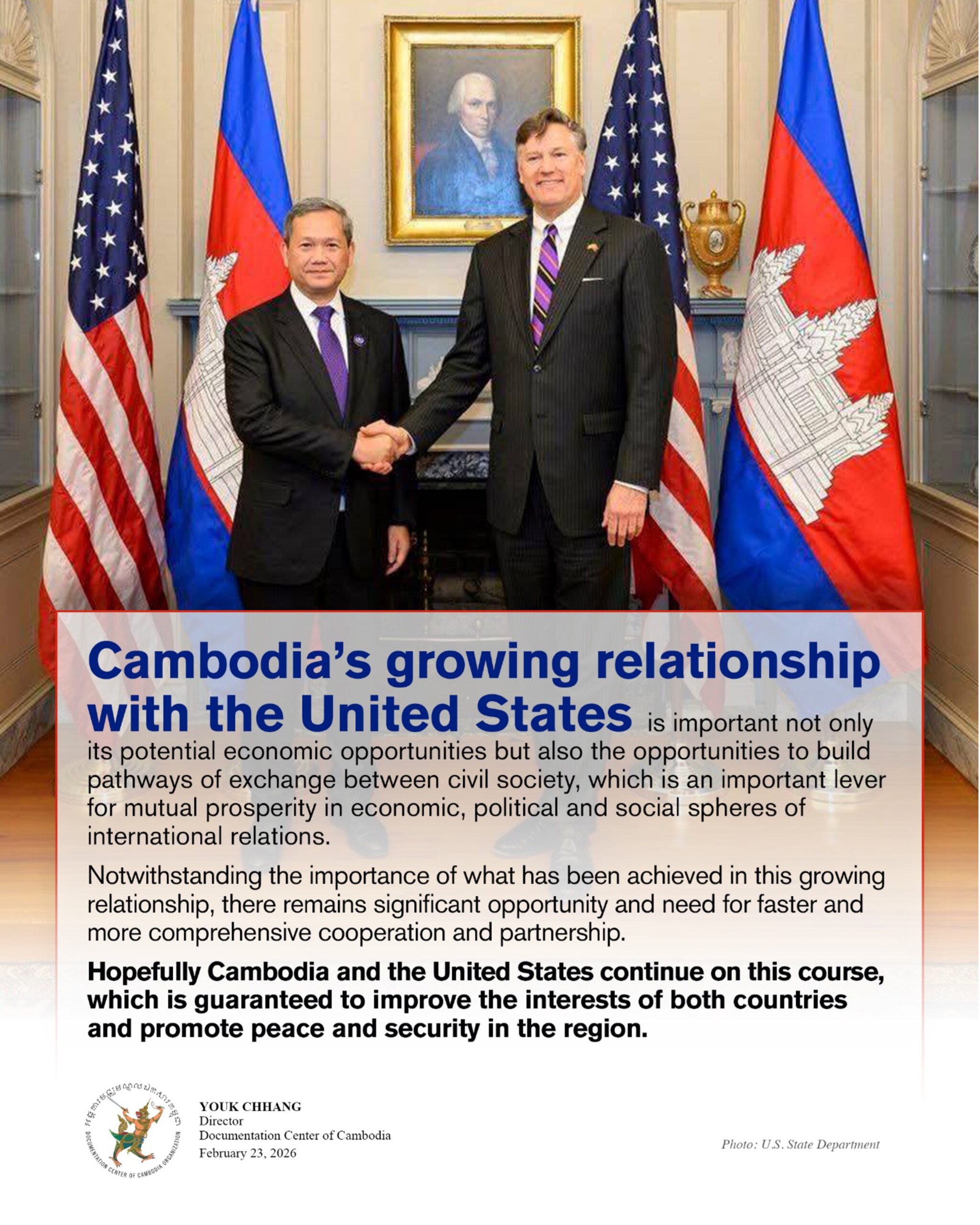 Now is the time to accelerate US relations