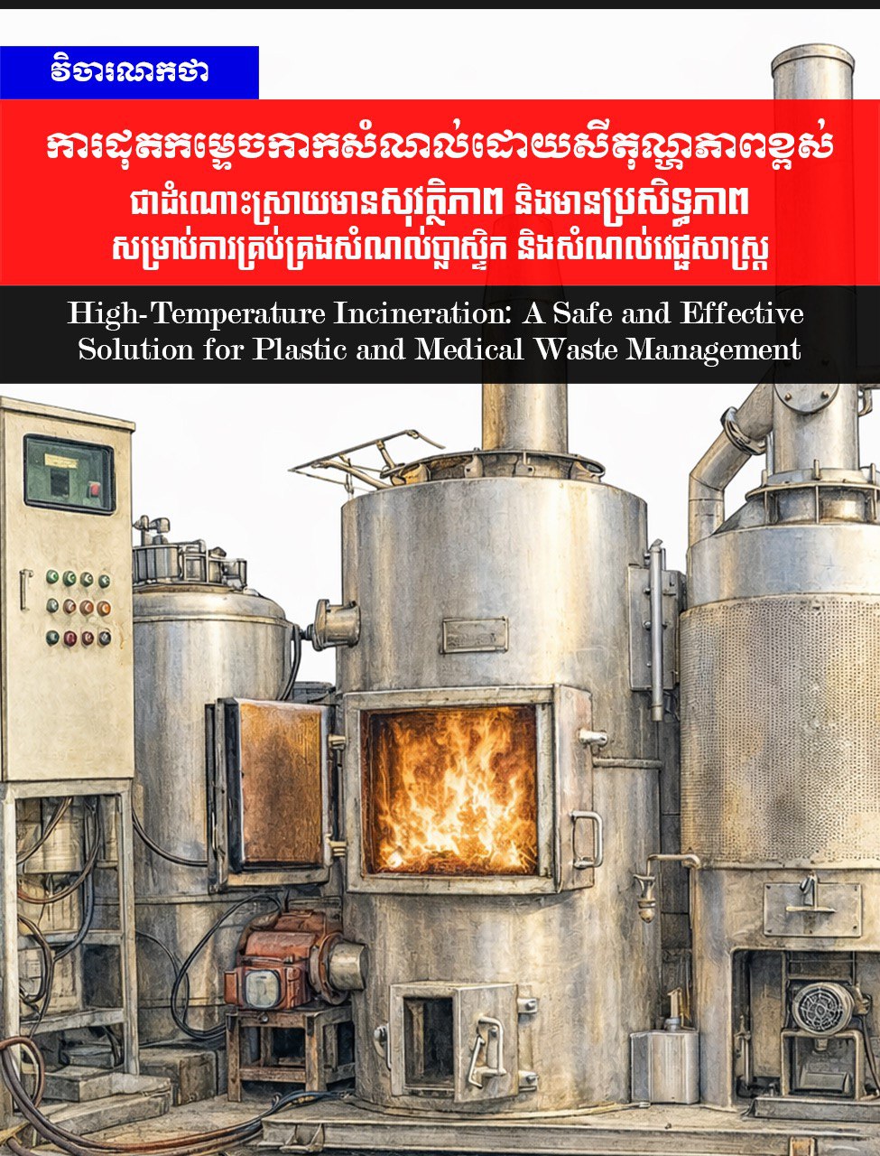 វិចារណកថា៖ ការដុតកម្ទេចកាកសំណល់ដោយសីតុណ្ហភាពខ្ពស់ ជាដំណោះស្រាយមានសុវត្ថិភាព និងមានប្រសិទ្ធភាពសម្រាប់ការគ្រប់គ្រងសំណល់ប្លាស្ទិក និងសំណល់វេជ្ជសាស្ត្រ