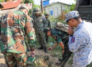AOT ចុះសង្កេតការណ៍ ផ្ទៀងផ្ទាត់ និងរាយការណ៍អំពីស្ថានភាពព្រំដែននៅតំបន់ភូមិព្រៃចាន់