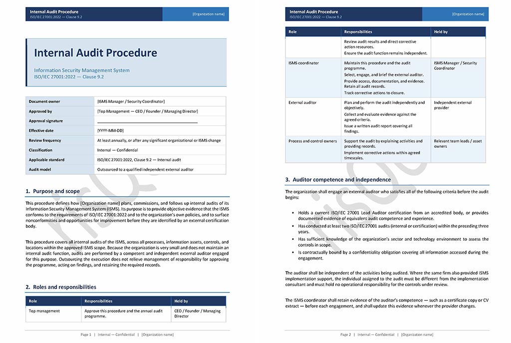Internal Audit Procedure