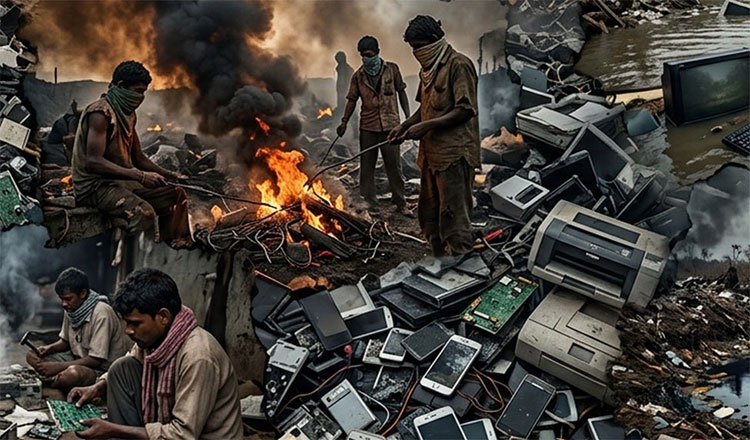 A Warming Planet, A Growing Pile: Climate Change and the Hidden Cost of E-Waste
