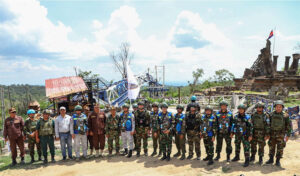 HOM AOT observes, verifies, and reports on the border situation at Preah Vihear Temple