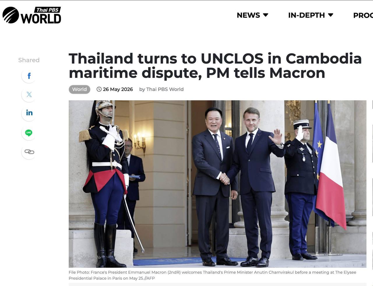 វិចារណកថា៖ UNCLOS និងការចរចាទ្វេភាគី៖ តើថៃកំពុងផ្ញើសារអ្វីទៅសហគមន៍អន្តរជាតិ?