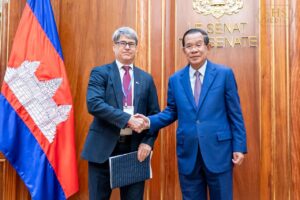សម្តេចតេជោ ហ៊ុន សែន អនុញ្ញាតឱ្យ លោក Brian D. McFeeters ប្រធាននាយកប្រតិបត្តិក្រុមប្រឹក្សាធុរកិច្ច អាមេរិក-អាស៊ាន និងគណៈប្រតិភូតំណាងក្រុមហ៊ុនអាមេរិក ចូលជួបសម្ដែងការគួរសម