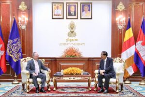 សម្តេចតេជោ ហ៊ុន សែន អនុញ្ញាតឱ្យ ឯកឧត្តម Stefan MESSERER ឯកអគ្គរដ្ឋទូតអាល្លឺម៉ង ប្រចាំកម្ពុជា ចូលជួបសម្ដែងការគួរសម និងជម្រាបលា