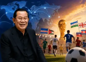 លោក ហ៊ុន សែន លើកឡើងពី «ភូមិសាស្ត្របាល់ទាត់» ថាប្រទេសតូច និងកំពុងអភិវឌ្ឍកំពុងផ្លាស់ប្តូរតុល្យភាពបាល់ទាត់ពិភពលោក
