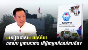 «សៀវភៅស» របស់ថៃ៖ ឯកសារ ឬការអះអាង តើអ្វីជាអ្នកកំណត់ការពិត?